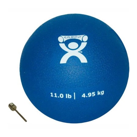 Fabrication Enterprises CanDo Soft Pliable Medicine Ball, 11 lb., 7" Diameter, Blue 465594